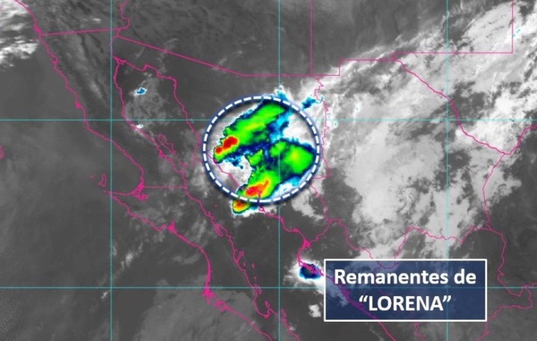 "Lorena" se degrada a baja presión en Sonora