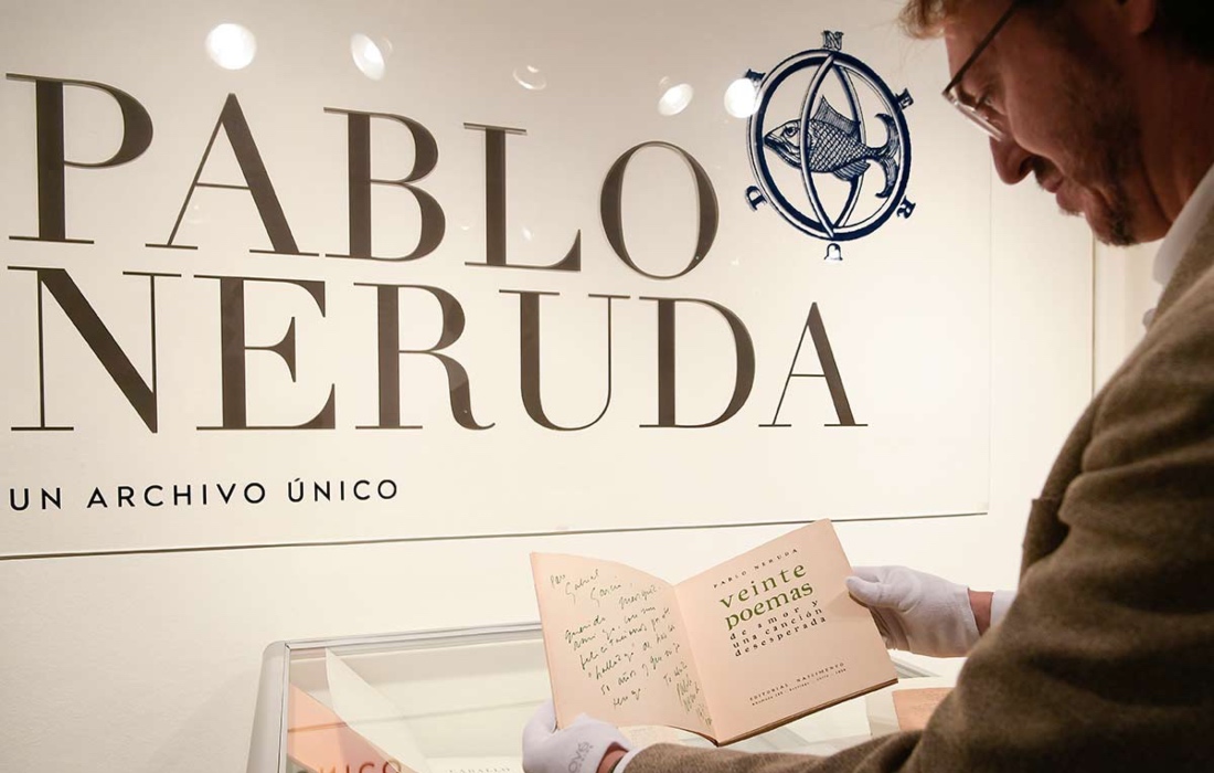 Subastarán amplio archivo sobre Pablo Neruda