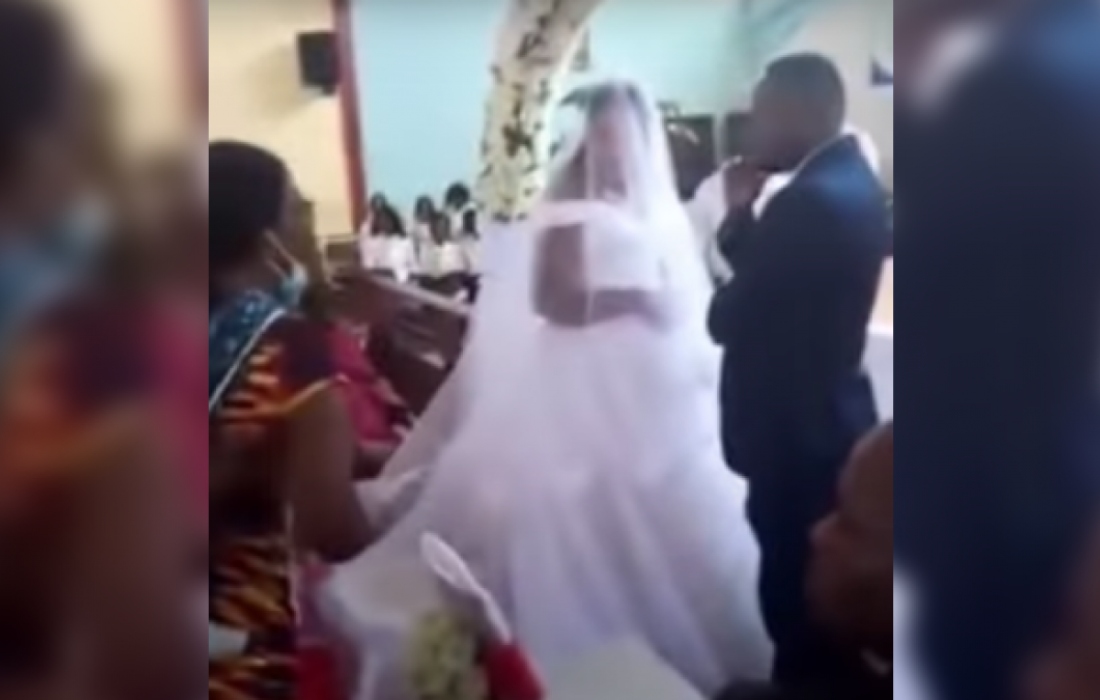 Viral: Mujer interrumpe boda, el novio era su marido