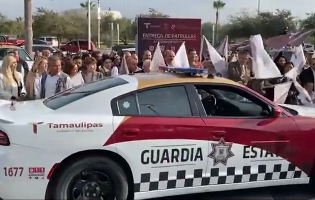 Viral: Gobierno de Tamaulipas pinta patrullas con colores de Morena